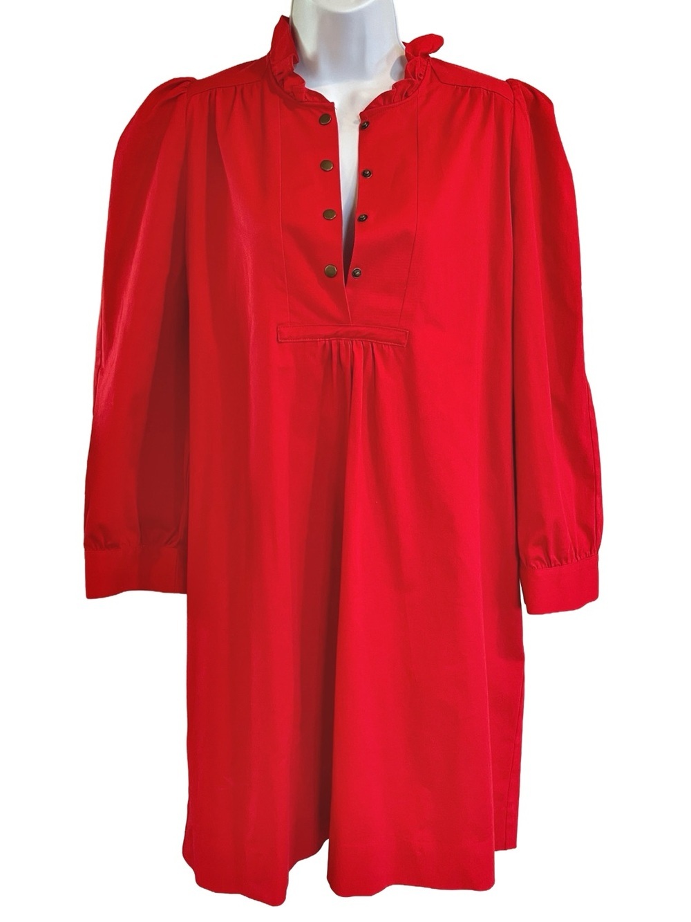 Pomander Place Red Shift Dress XL Tuckernuck Coastal Resort Chic - Picture 4 of 8